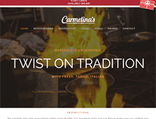 Tablet Screenshot of carmelinasboston.com
